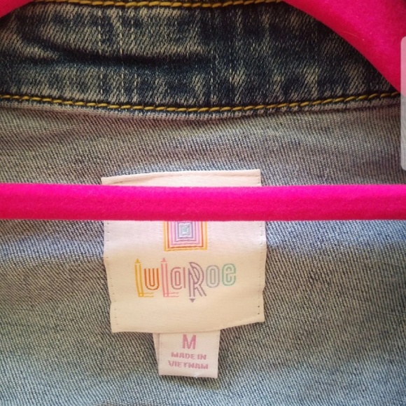 Lularoe Jaxon Plain Jean Jacket - Picture 4 of 6